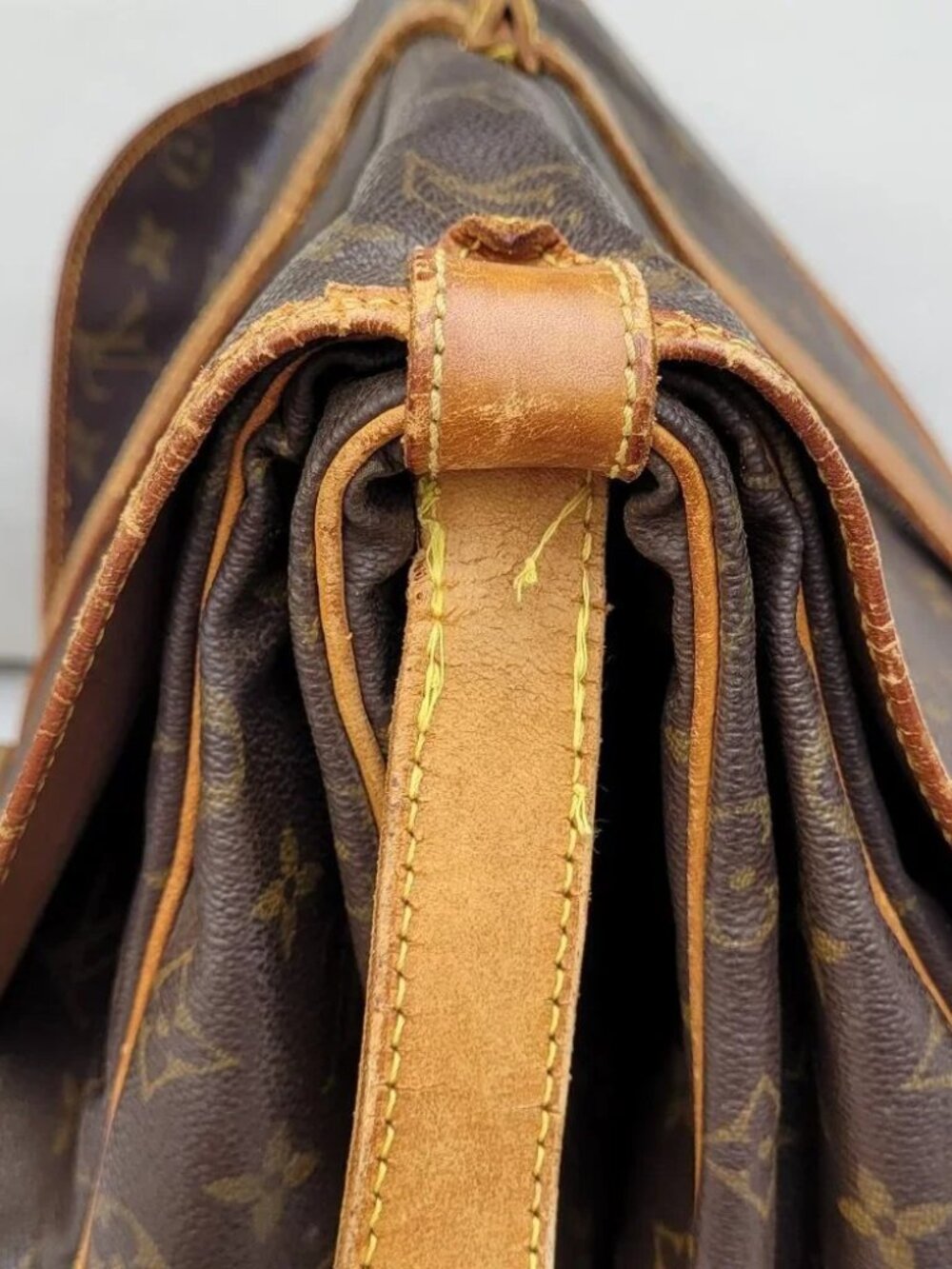 Louis Vuitton Shoulder Bag Saumur 35 Browns Monogram - Picture 7 of 14